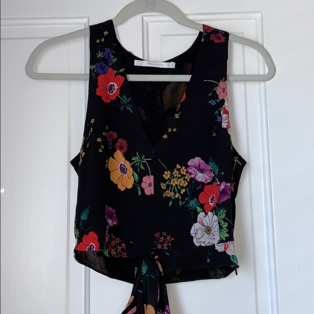 floral zara tank